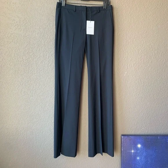 Theory DEMITRIA2 classic suit plain front trouser